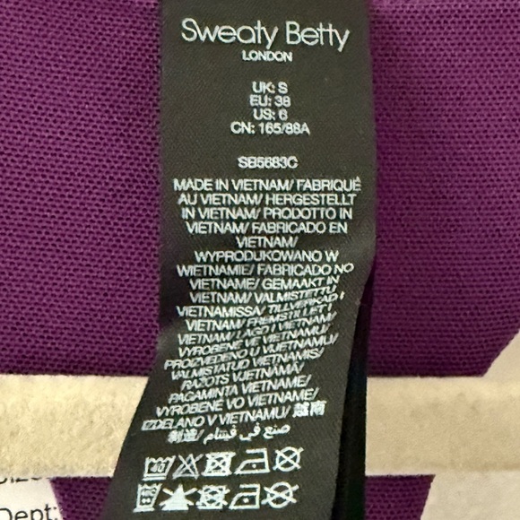 Sweaty Betty Power Purple Workout Performance Dress Built In Bodysuit Size S - Picture 4 of 12